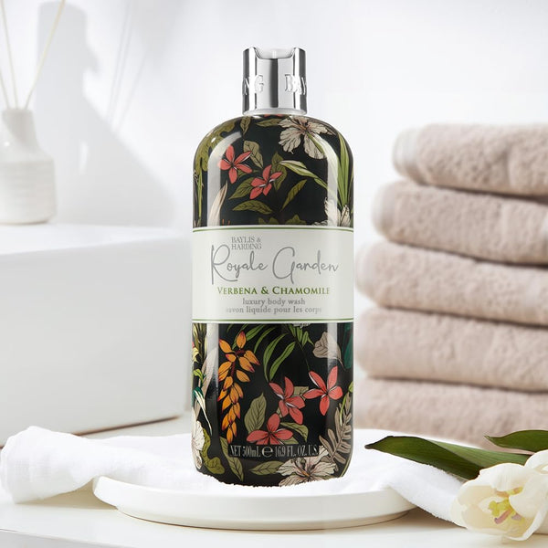 Baylis And Harding Royale Garden Verbena And Chamomile Luxury Body Wash 500ml - Afro Hair Boutique