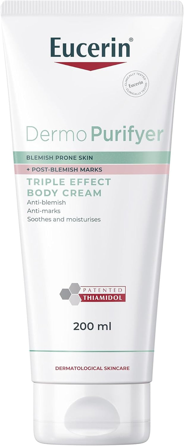 Eucerin Dermo Purifyer Oil Control Triple Effect Body Cream 200ml