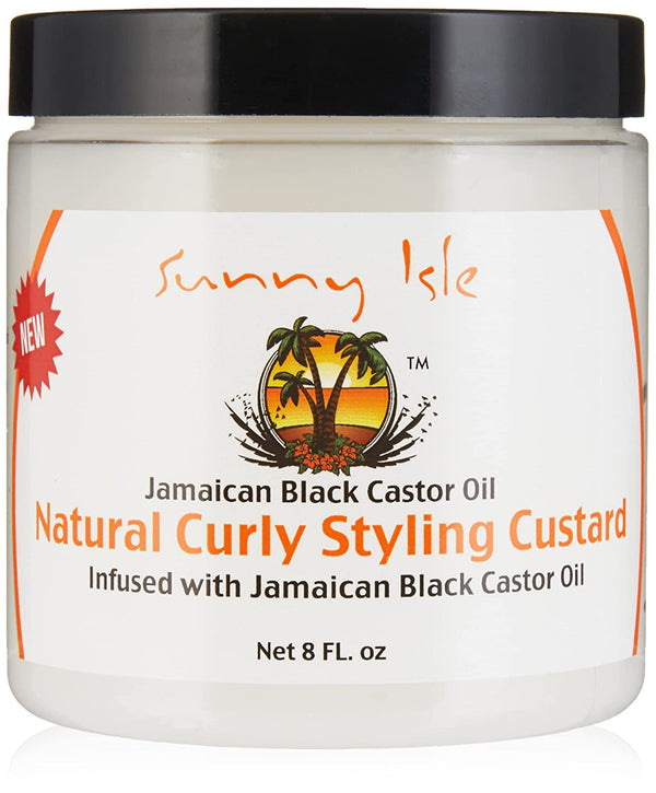 Sunny Isle Jamaican Black Castor Oil Natural Curly Styling Custard 8oz