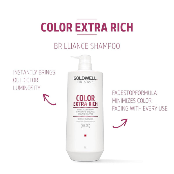 Goldwell Dualsenses Color Extra Rich Brilliance Shampoo 30ml / 250ml / 1000ml - Afro Hair Boutique