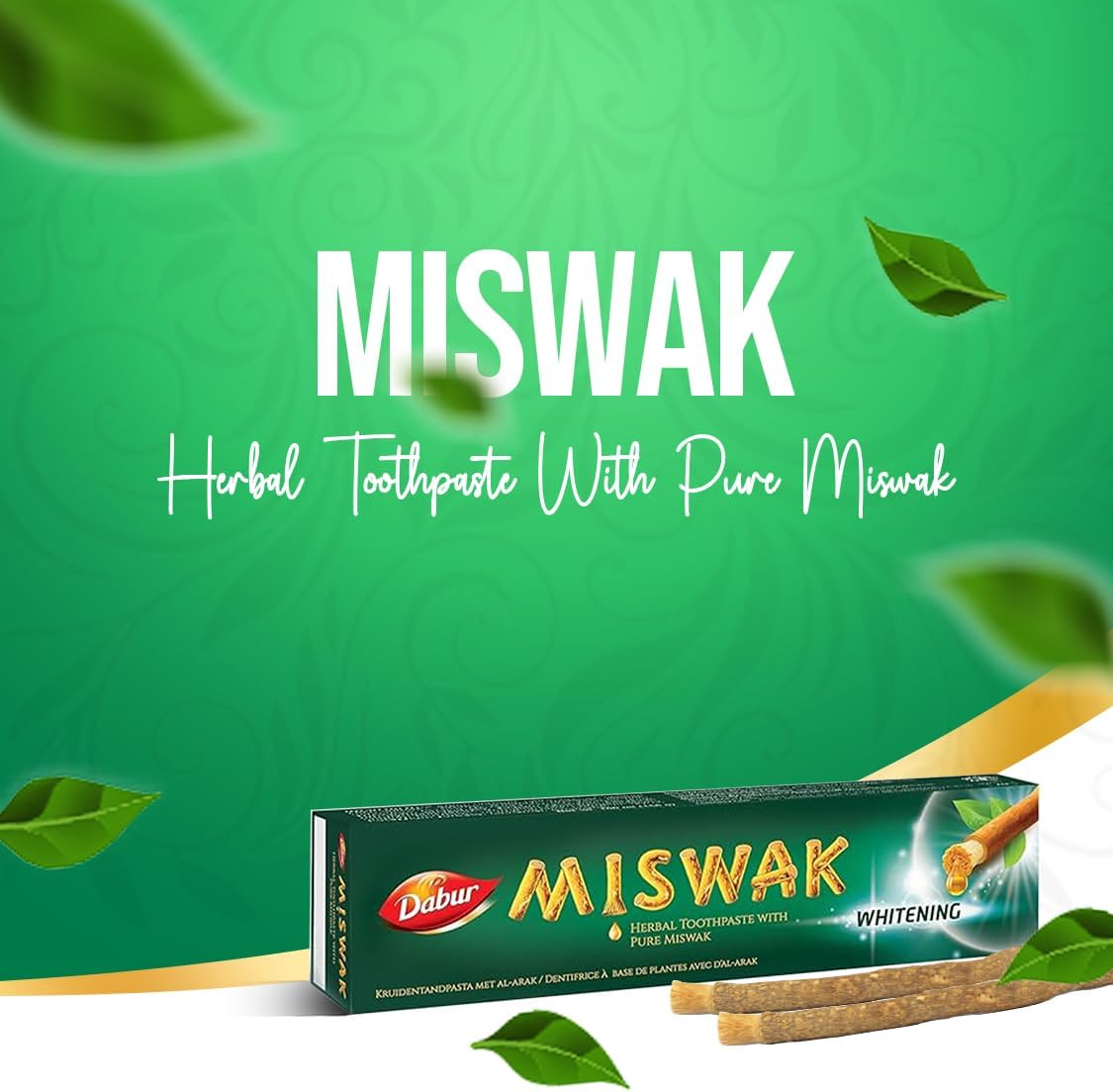 Dabur Miswak Whitening Herbal Toothpaste 100ml