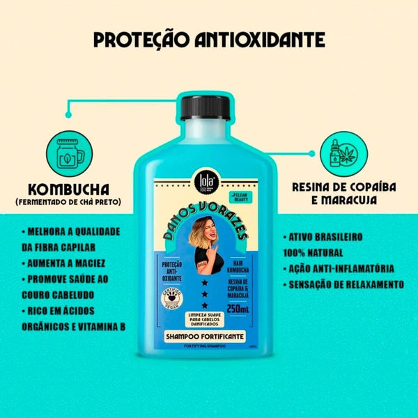 Lola Cosmetics Danos Vorazes Fortifying Shampoo 250ml - Afro Hair Boutique