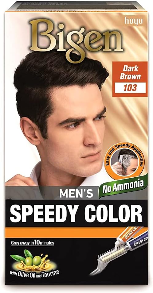 Bigen Mens Speedy Beard Colour Easy & Smooth Application 103 Dark Brown - Afro Hair Boutique