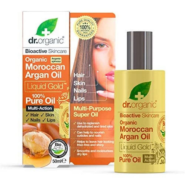 Dr Organic Bioactive Skincare Organic Moroccan Argan Multi Purpose Pure Oil 50ml - Afro Hair Boutique