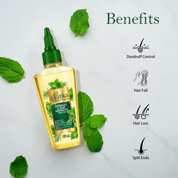 Dabur Vatika Afro Naturals Rosemary And Mint Restorative Hair Oil 100ml