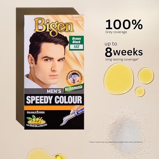 Bigen Hair Mens Speedy Colour Brown Black 102 - Afro Hair Boutique