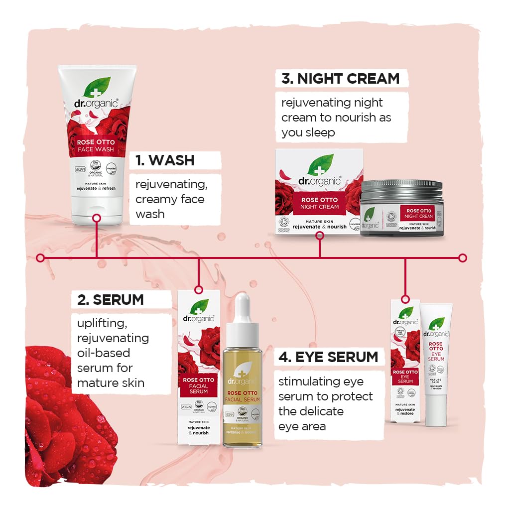 Dr Organic Bioactive Skincare Organic Rose Otto Face Scrub 125ml