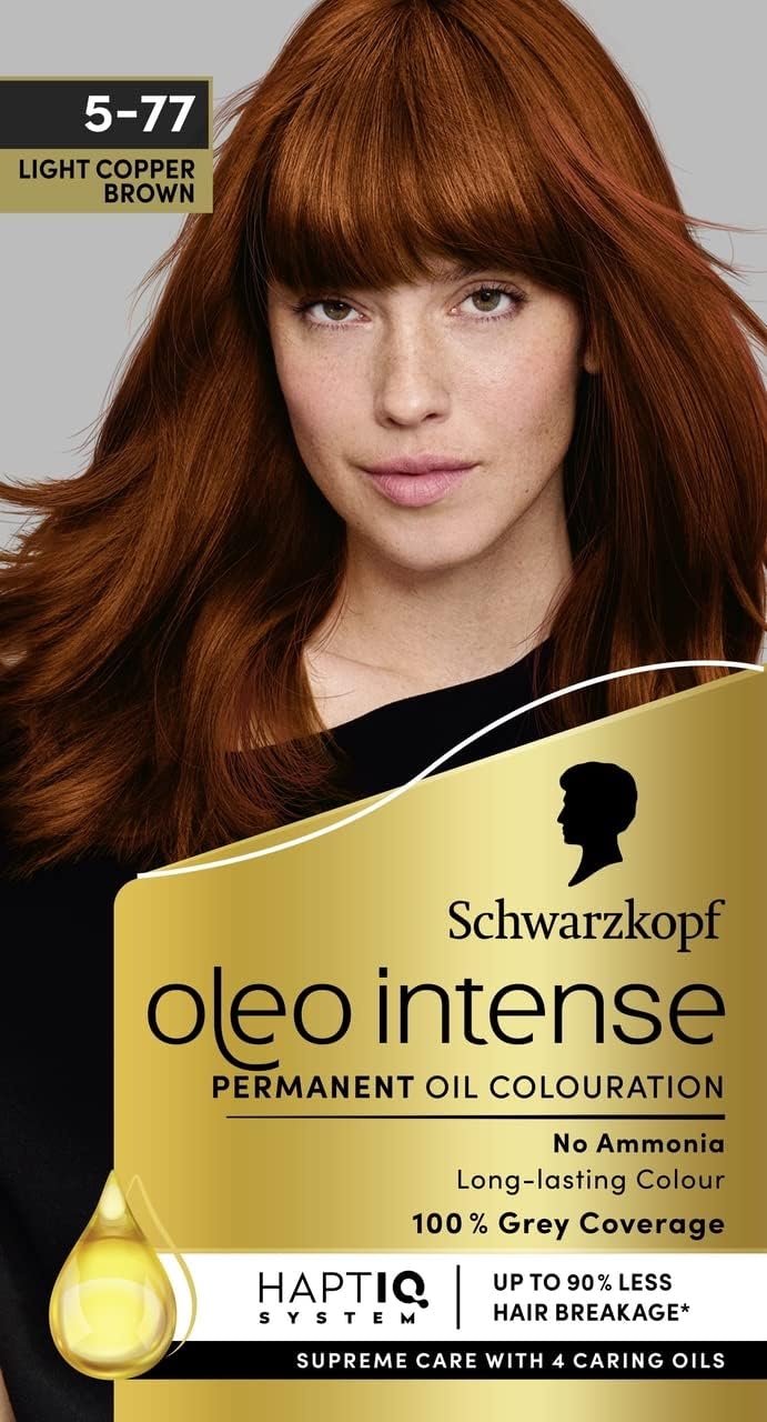 Schwarzkopf Oleo Intense Permanent Oil Colouration 5-77 Light Copper Brown