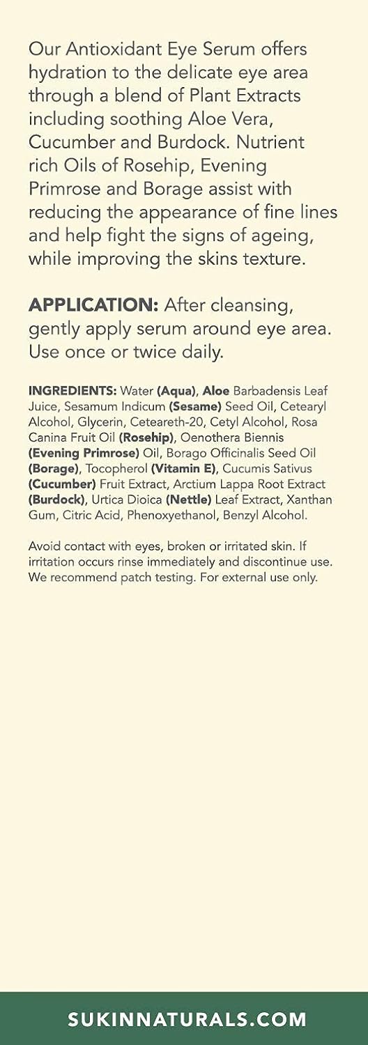Sukin Natural Skincare Antioxidant Eye Serum 30ml - Afro Hair Boutique