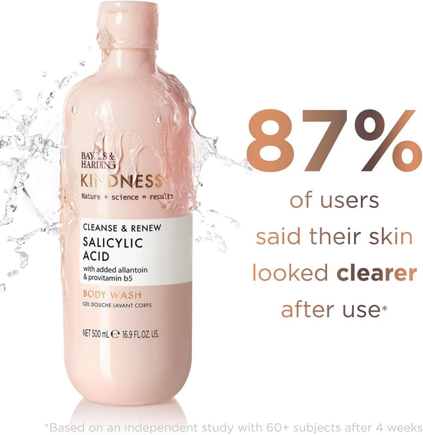 Baylis And Harding Kindness Cleanse And Renew Salicylic Acid Body Wash 500ml - Afro Hair Boutique