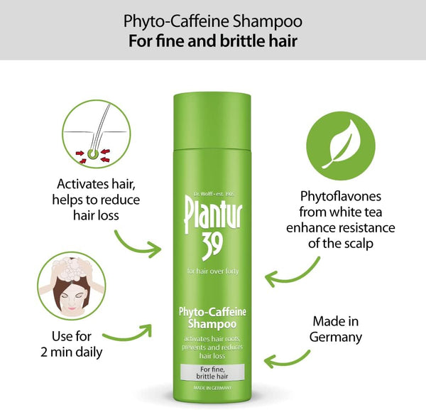 Plantur 39 Phyto Caffeine Shampoo For Fine Brittle Hair 20ml - Afro Hair Boutique