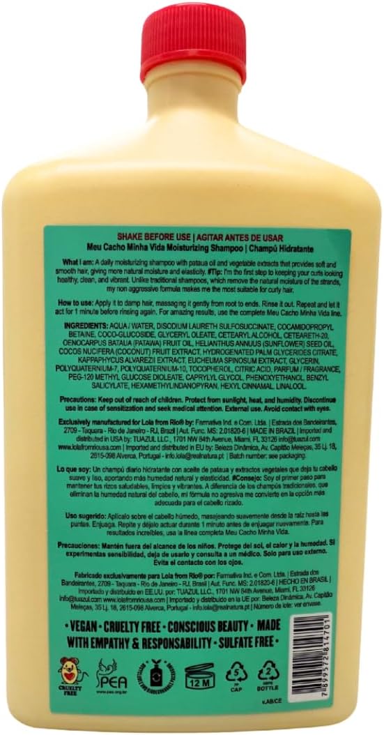 Lola Cosmetics Lola Meu Cacho My Hair My Life Moisturizing Shampoo 500ml