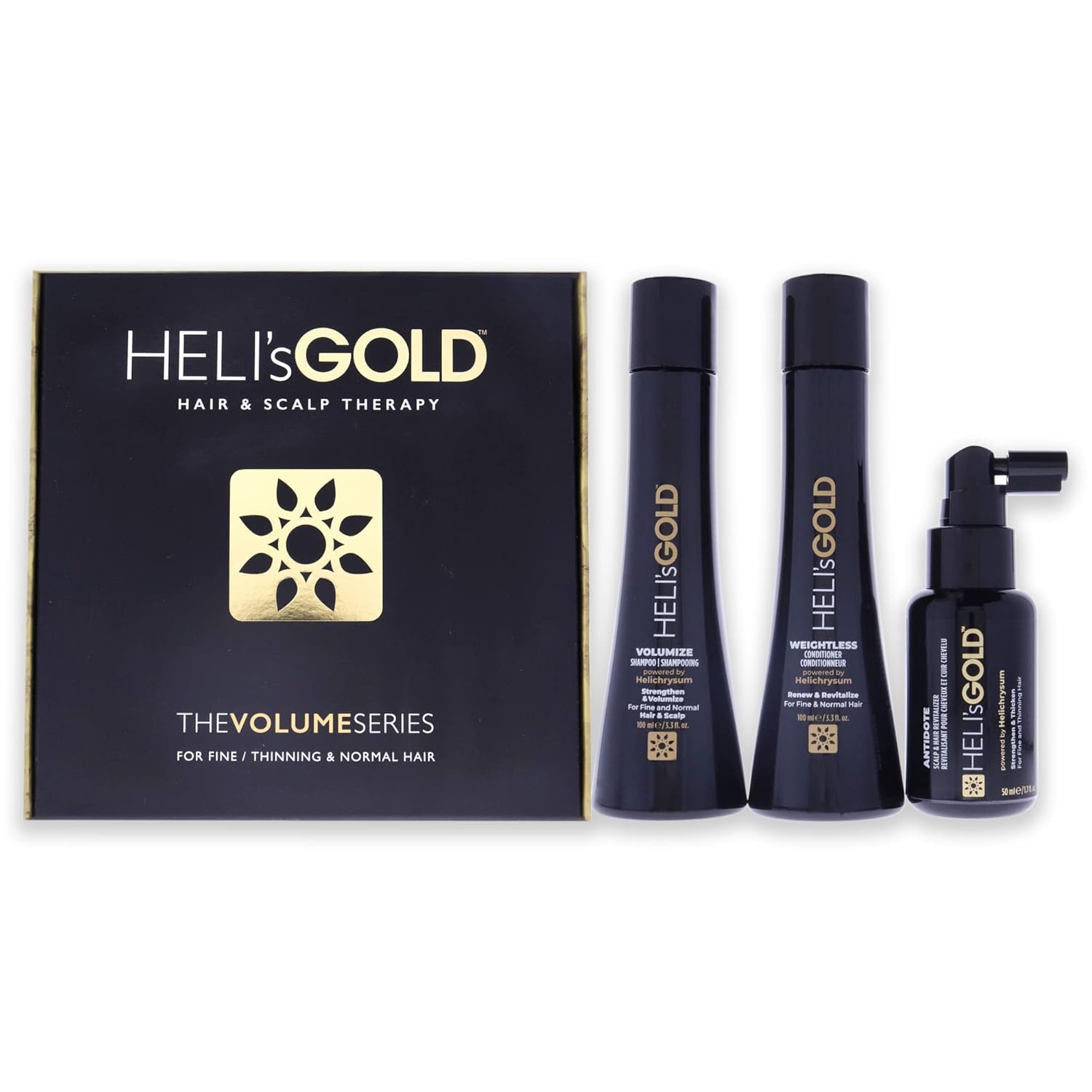 Helis Gold Hair And Scalp Therapy The Volume Series For Fine Hair