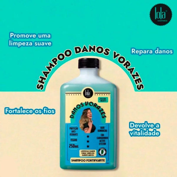 Lola Cosmetics Danos Vorazes Fortifying Shampoo 250ml - Afro Hair Boutique