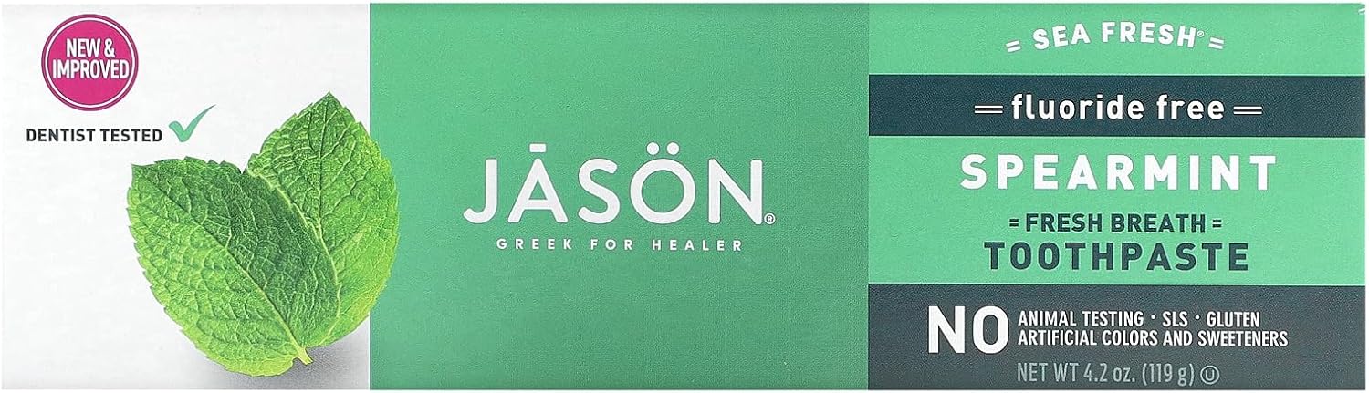 Jason Sea Fresh Fluoride Free Spearmint Toothpaste 119g