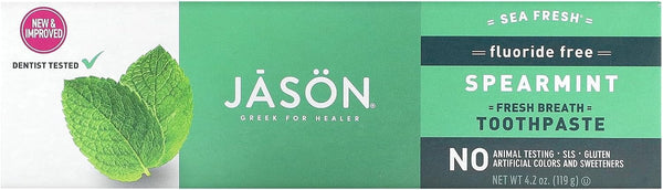 Jason Sea Fresh Fluoride Free Spearmint Toothpaste 119g