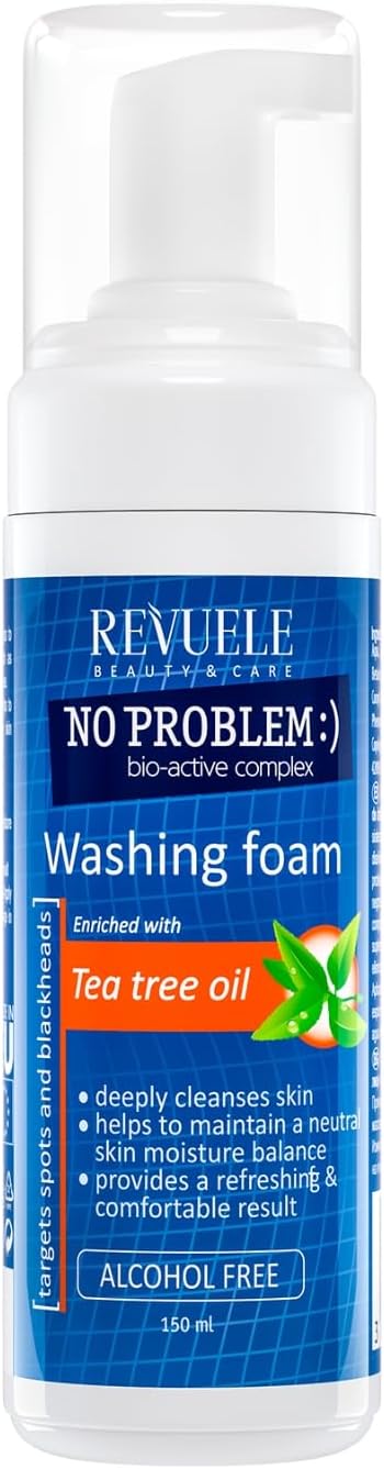Revuele No Problem Tea Tree Oil Washing Foam 150ml - Afro Hair Boutique