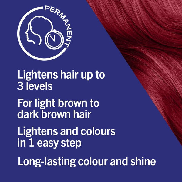 Schwarzkopf Live Colour Plus Lift Permanent Hair Colour Deep Red L75 - Afro Hair Boutique