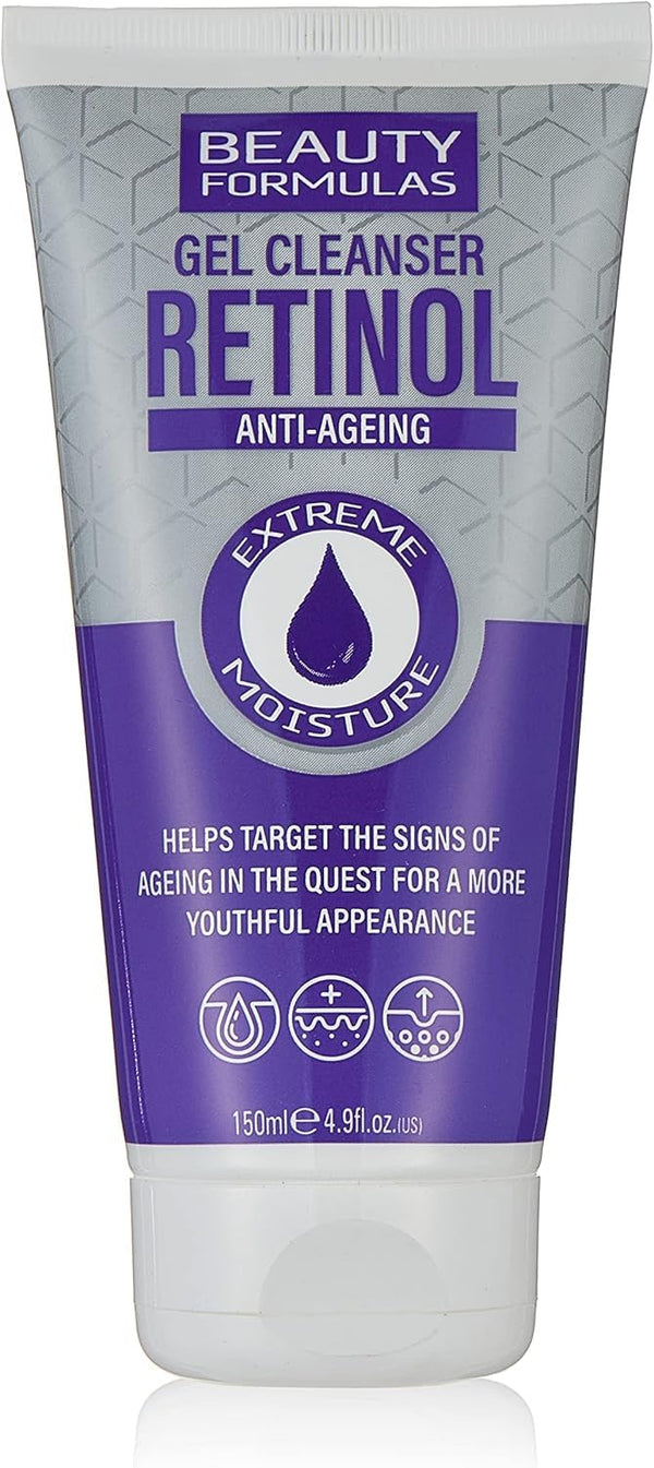 Beauty Formulas Retinol Anti Ageing Gel Cleanser 150ml - Afro Hair Boutique