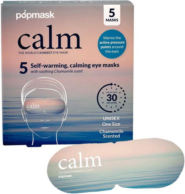 Pop Mask Calm 5 Self Heating Steam Eye Mask
