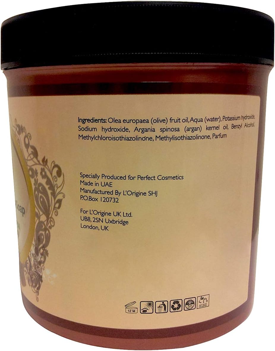 Perfect Cosmetics Natural Moroccan Soap With Natural Olive Oil And Argan Oil 1L