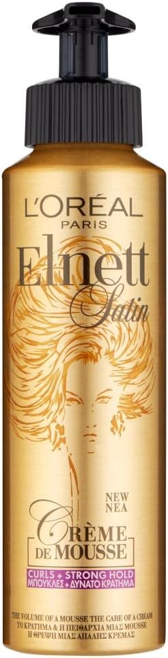 Loreal Paris Elnett Satin Curls Strong Hold Creme De Mousse 200ml