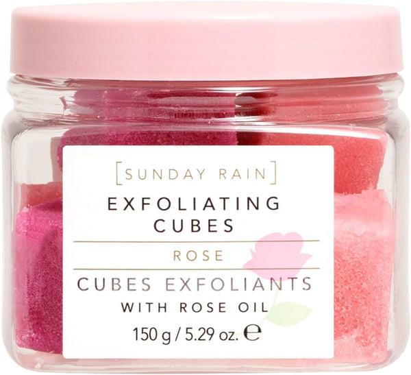 Sunday Rain Rose Exfoliating Cubes 150g