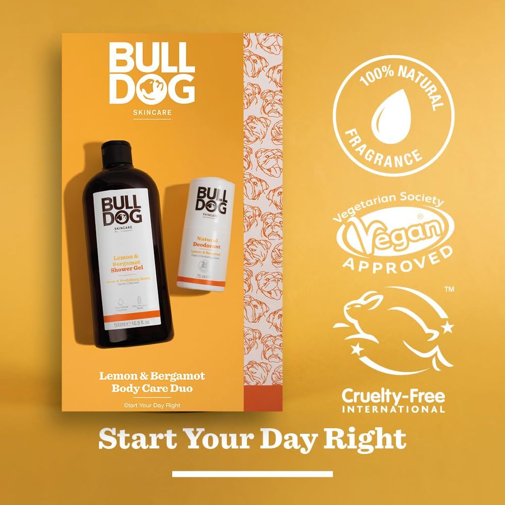 Bulldog Lemon And Bergamot Start Your Day Bodycare Duo