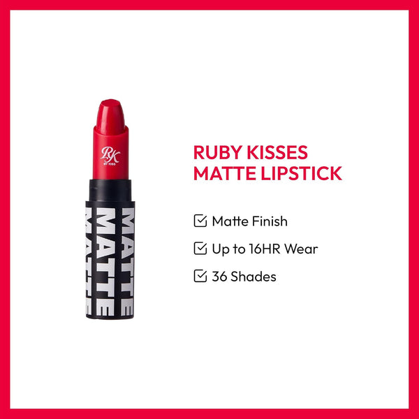 RK By Kiss Matte Lipstick 06 Red Mangrove 3.5g