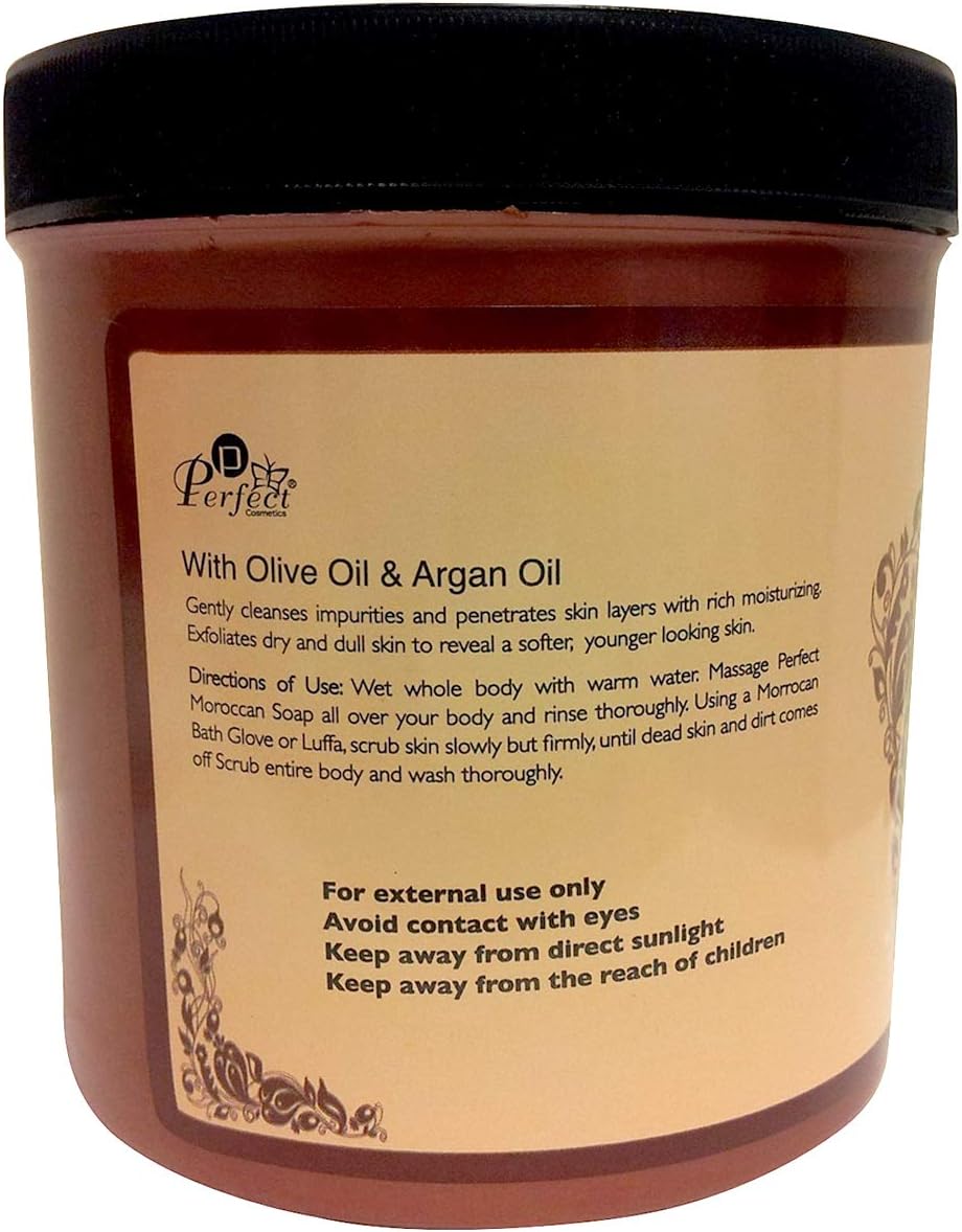 Perfect Cosmetics Natural Moroccan Soap With Natural Olive Oil And Argan Oil 1L