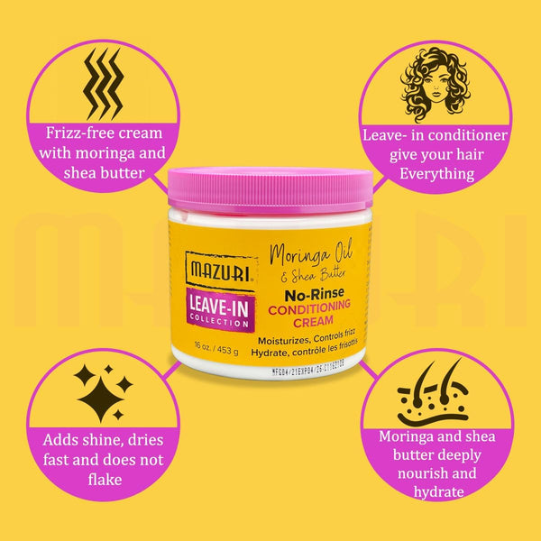 Mazuri Leave In Collection No Rinse Conditioning Cream 453g - Afro Hair Boutique