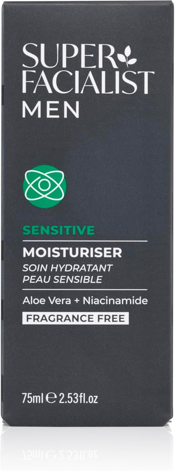 Super Facialist Men Sensitive Moisturiser 75ml - Afro Hair Boutique