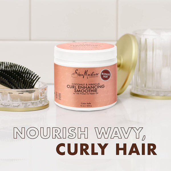 Shea Moisture Coconut And Hibiscus Curl Enhancing Smoothie 326g / 454g - Afro Hair Boutique