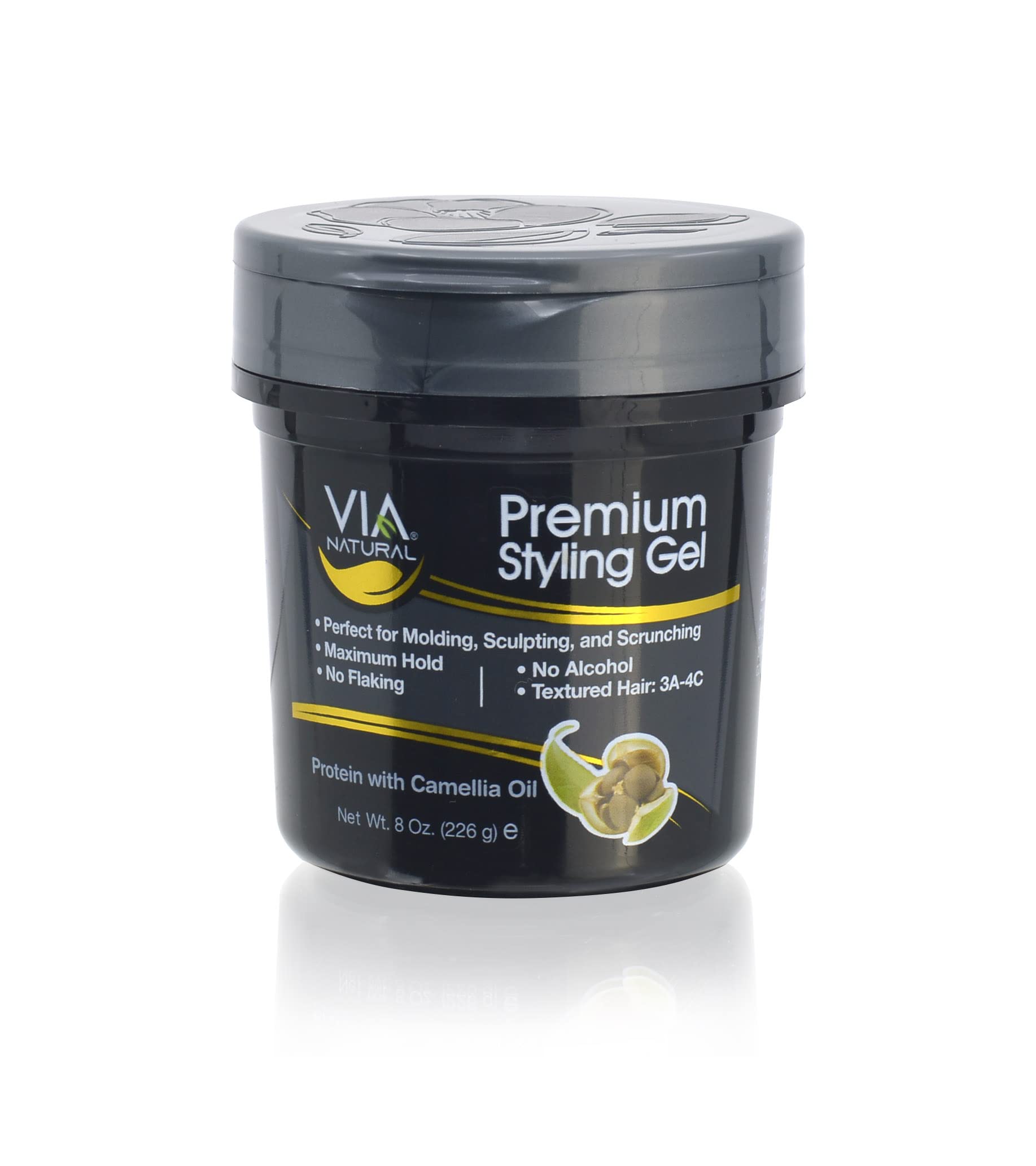 Via Natural Premium Styling Gel With Protein And Camellia Oil 226g / 567g