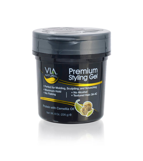 Via Natural Premium Styling Gel With Protein And Camellia Oil 226g / 567g