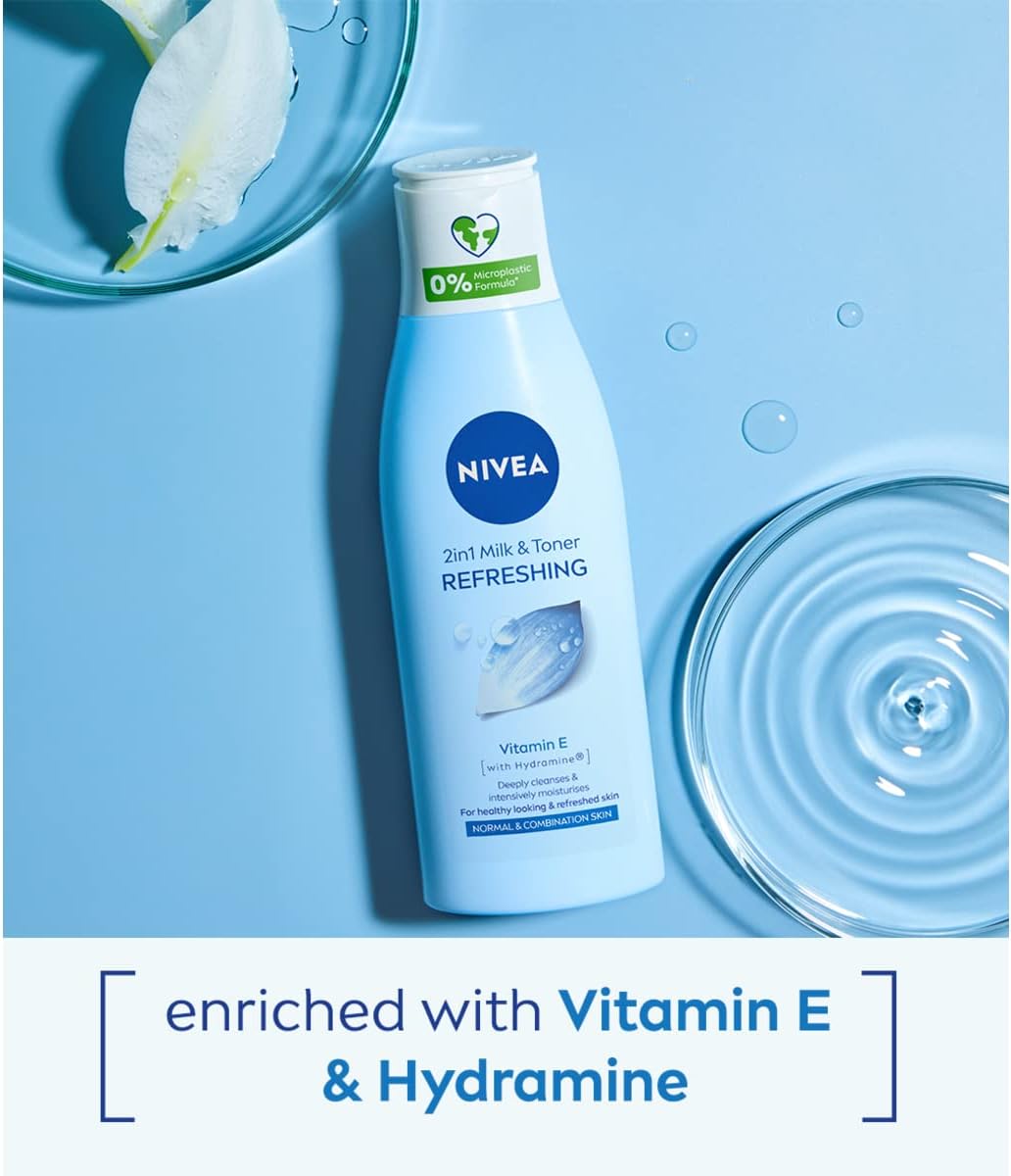 Nivea Refreshing 2 In 1 Milk And Toner 200ml
