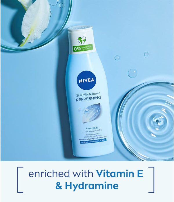 Nivea Refreshing 2 In 1 Milk And Toner 200ml