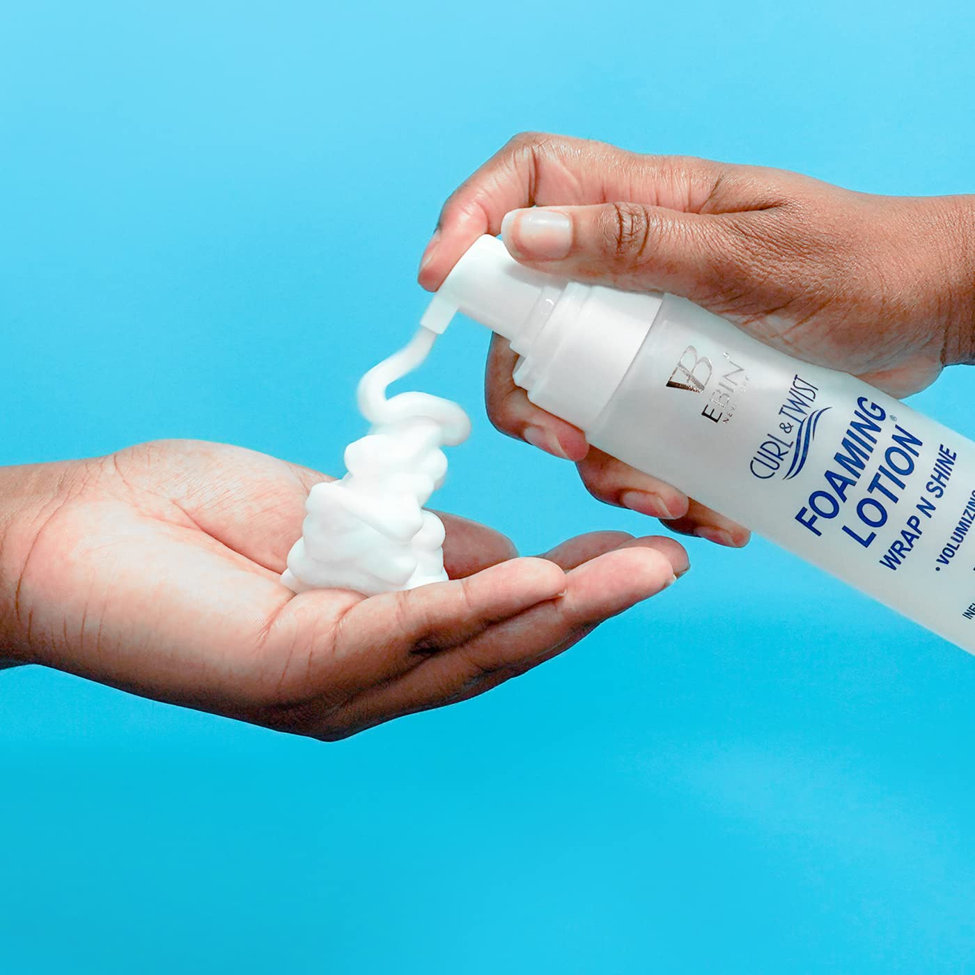 EBIN NewYork Curl And Twist Foaming Lotion Wrap And Shine Volumizing 250ml