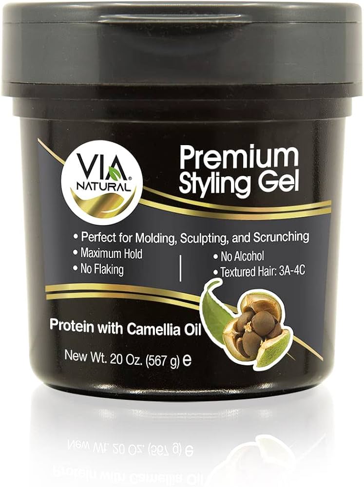 Via Natural Premium Styling Gel With Protein And Camellia Oil 226g / 567g