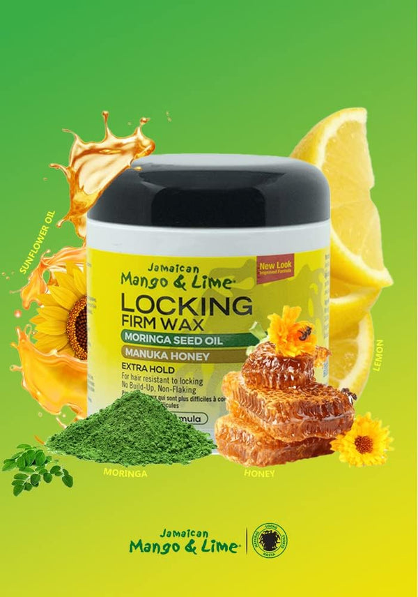Jamaican Mango And Lime Locking Firm Wax Resistant Formula 155g / 473ml - Afro Hair Boutique