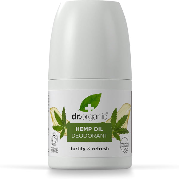 Dr Organic Bioactive Skincare Hemp Oil Deodorant Roll On 50ml