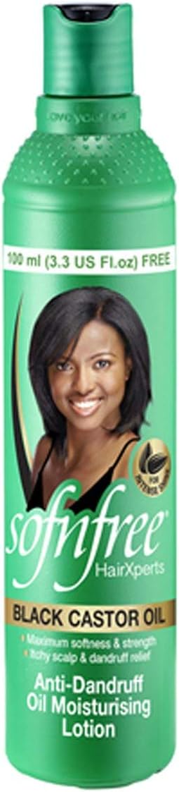 Sof N Free Black Castor Oil Anti Dandruff Oil Moisturising Lotion 350ml