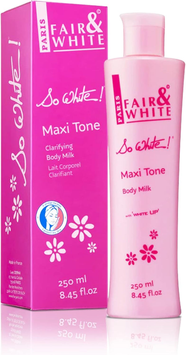 F & W Maxi Tone Clarifying Body Milk - 250ml - Afro Hair Boutique
