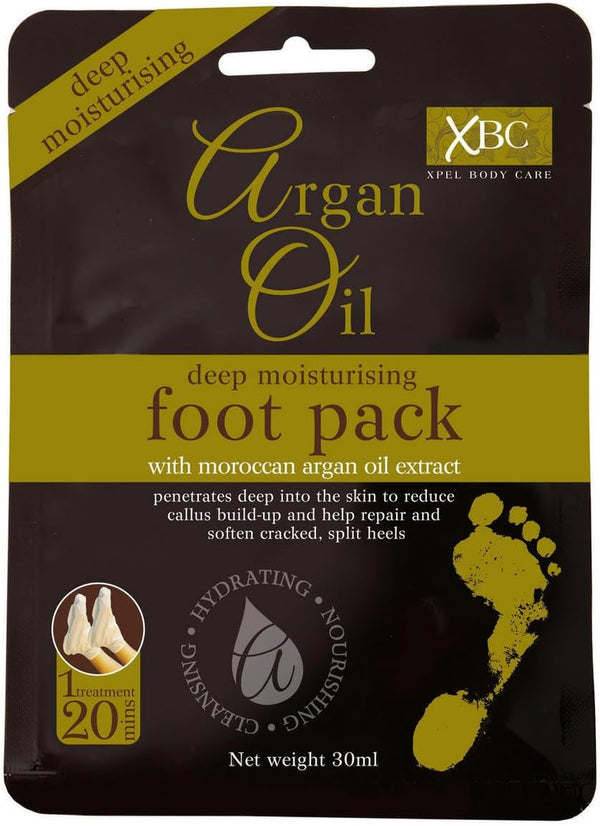 Xpel Body Care Argan Oil Deep Moisturising Foot Pack 30ml - Afro Hair Boutique