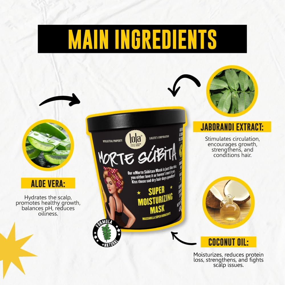 Lola Cosmetics Morte Subita Sudden Death Intense Moisturizing Hair Mask 450g