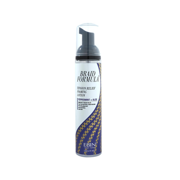 EBIN NewYork Braid Formula Tension Relief Foaming Lotion Peppermint & Aloe 250ml