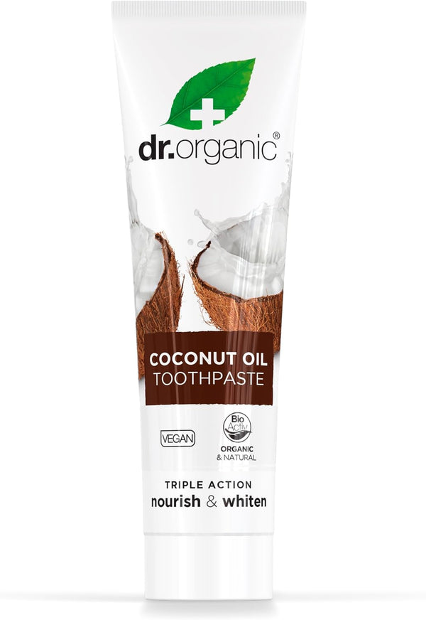 Dr Organic Organic Coconut Oil Toothpaste 100ml - Afro Hair Boutique