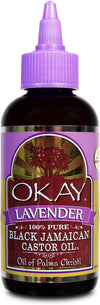 OKAY 100 Percent Pure Black Jamaican Castor Oil With Lavender 118ml