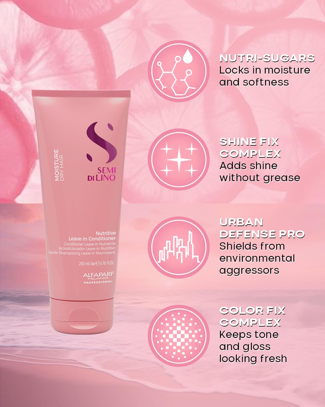 Alfaparf Milano Semi Dilino Moisture Dry Hair Nutritive Leave In Conditioner 200ml