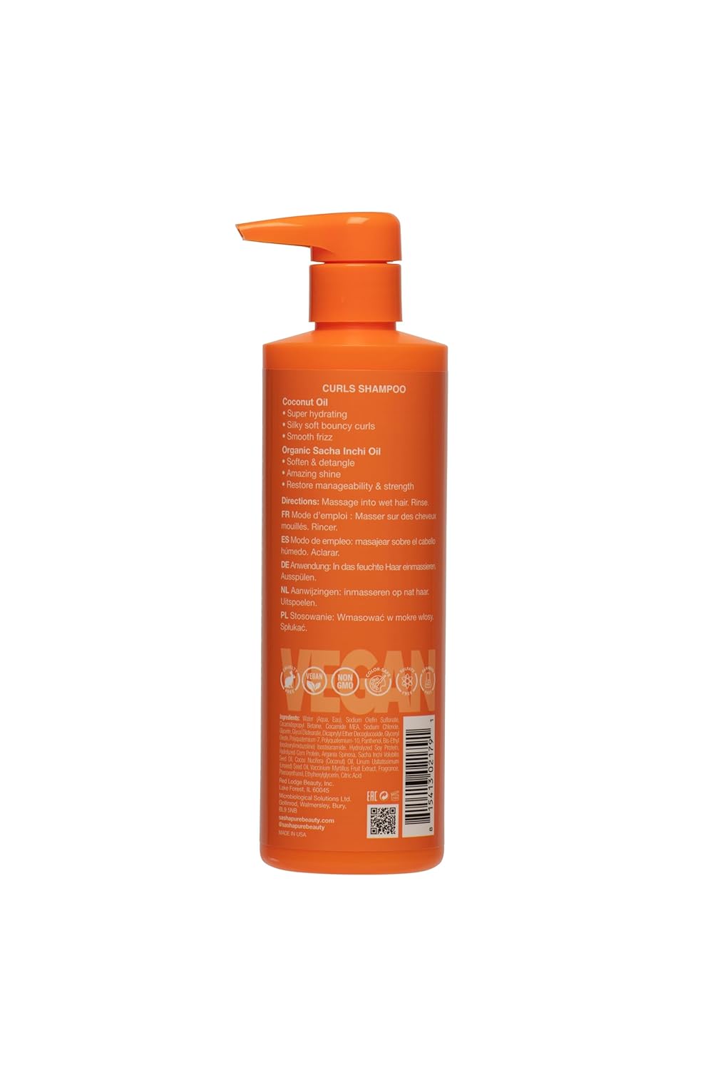 Sasha Pure Vegan Curls Shampoo 443ml